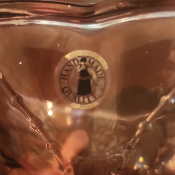 IKEA Amethyst Pressed Glass Compote Bowl Vintage - Picture 12 of 13